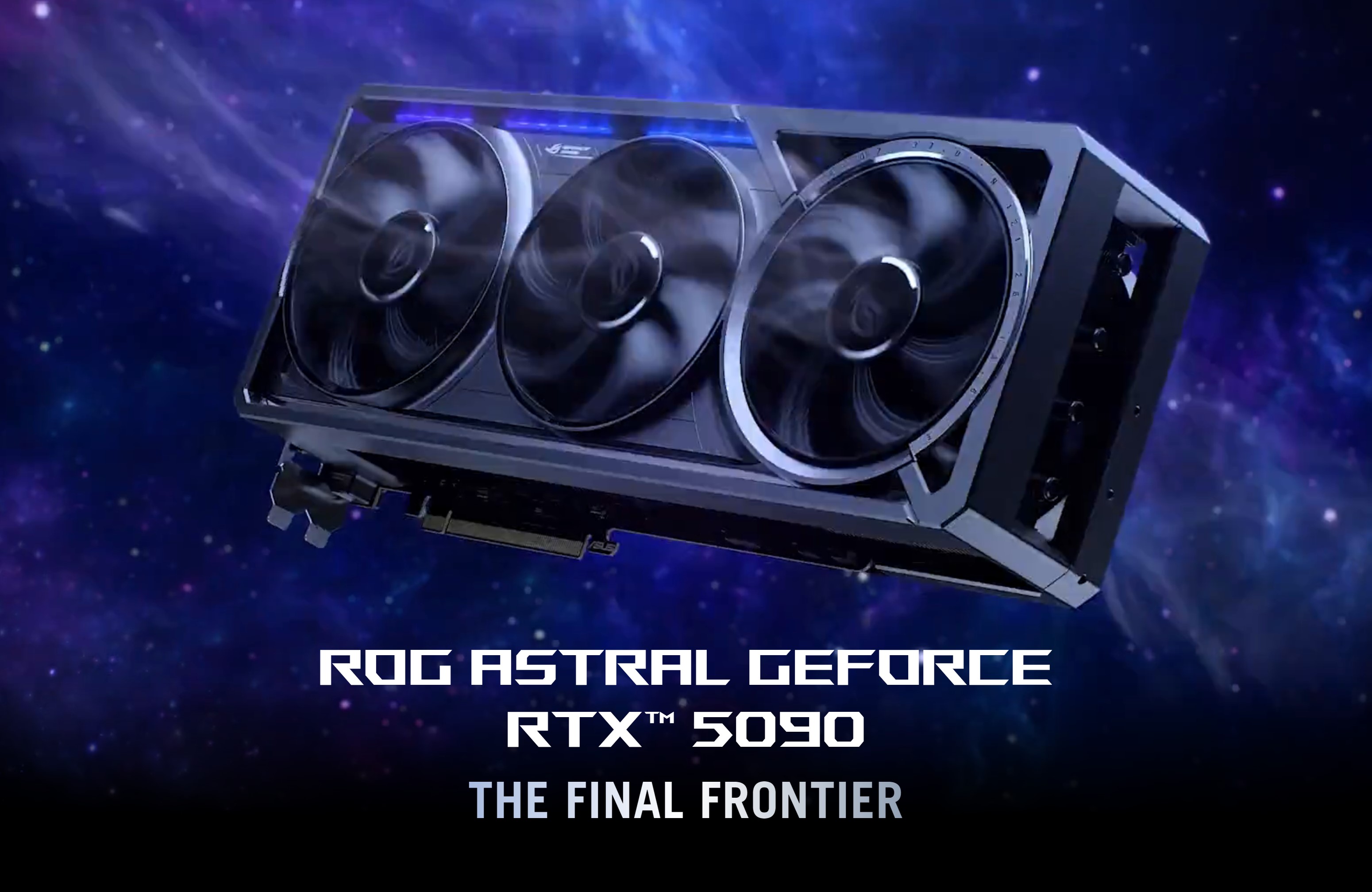 A large marketing image providing additional information about the product ASUS GeForce RTX 5090 ROG Astral OC 32GB GDDR7 - Additional alt info not provided